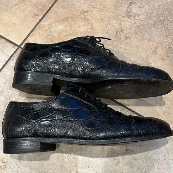Lorenzo Banfi Man’s Italian Shoe Crocodile Dressing size 8 - Picture 11 of 16
